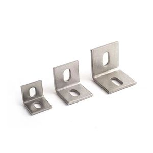Solar Accessories Angle Fitting Superstrut Plate 90 <b>Bracket</b> 2 Hole 90 Strut Angled <b>Bracket</b> - Product Image 5