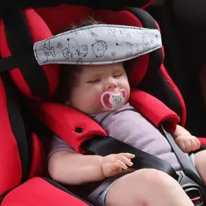 Asiento de coche para niños pequeños, correa para la cabeza, soporte para siesta, cinturón de seguridad para bebés y niños, cinturón de protección para el cuello