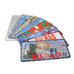 Plaque d'immatriculation personnalisée en métal aluminium souvenir de lieu pour décoration de mariage, bar ou man cave - Product Image 3