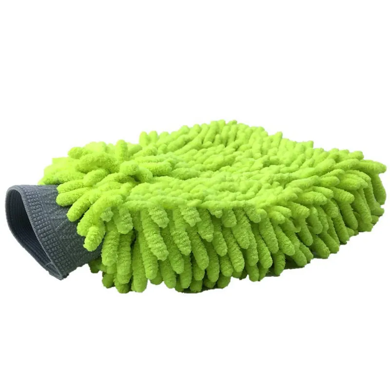 Customized 130g Premium Microfiber Wash Mitt Ultra Large Soft Auto Cleaning Detailing Polish Car Wash Gloves for Care