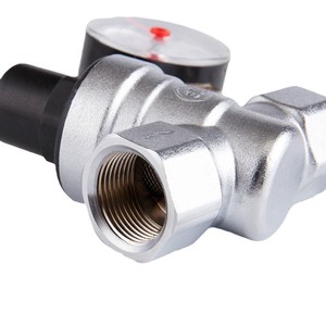 วาล์วลดแรงดันทองเหลืองชุบโครเมียม 3/4 นิ้ว พร้อมเกจวัด สำหรับระบบจ่ายน้ำ - Product Image 4