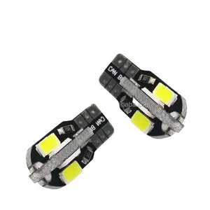 LED Sempurna T10 LED Canbus 8SMD 5630/5730 Bohlam W5W 194 501 DC12V Lampu Canbus Mobil Otomatis Mini Lebar T10 5630 5730 Bohlam LED