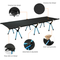 Lit de camping pliable à deux positions, réglable en hauteur, en aluminium moderne Tianye, pour voyages et randonnées