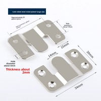 Edelstahl Gebürstete Dreieckschnalle Fotorahmen-Zubehör für Moderne Einfache Design-Möbel Hardware Bett Hängesofa