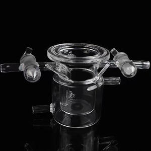 Reaktor Kaca Kuarsa UV Berdinding Ganda Tahan Panas 50Ml~5000Ml untuk Penggunaan Laboratorium, Dapat Disesuaikan Produsen - Product Image 2