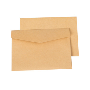 Phong bì giấy kraft trắng đen cổ điển nhỏ, không in, có cửa sổ, dùng làm thiệp mời cưới, phong bì quà tặng - Product Image 5