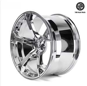 168 jantes forgées personnalisées en gris fox pour Infiniti Q50 Q60 G35 G37 Nismo Miami V1, roues G37 Q50 Nissan 370z 350z, roues chromées argentées - Product Image 1