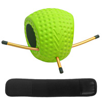 Shuran Correcteur de mouvement de bras en acier inoxydable pour entraînement de swing de golf, en forme de balle, avec sangle, pour droitiers/gauchers, portable, sport