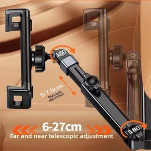 Car Rear <strong>Headrest</strong> Mounted Foldable Tablet Holder with Adjustable Mount-Waterproof ABS - Product Image 2