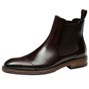 Chaussures habillées pour hommes de style britannique décontracté, de haute qualité, en cuir véritable, pour mariage, nouvelle collection, tendance - Product Image 4