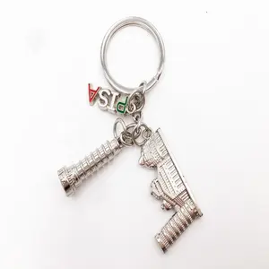 定制金属钥匙链批发价格用于促销礼品或广告活动钥匙悬挂