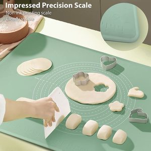 2024 Best Selling Product 40*60CM Silicone Kneading Dough <b>Mat</b> Kitchen Accessories Silicone <b>Rolling</b> Pin <b>Mats</b> - Product Image 6