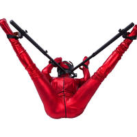 Jouets érotiques pour esclaves, menottes amovibles pour femmes, menottes de cou, bondage des jambes ouvertes, cadre métallique BDSM