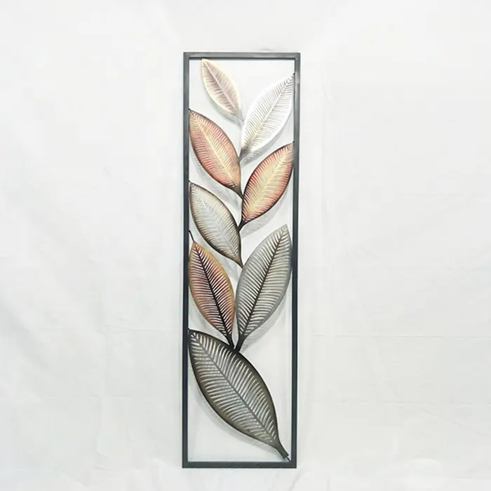 Modern Luxury Metal Wall Art Decor Natural Leaves Living Room Wall Decor