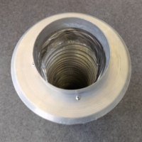 Silencieux de conduit flexible de qualité supérieure, réduction du bruit, tuyau d'évacuation en aluminium pur ondulé pour système de ventilation HVAC