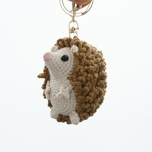 Tricotage fait main tricoté Amigurumi Crochet jouets Crochet fil Animal jouet poupée petit hérisson peluche Animal <span class=keywords><strong>porte</strong></span>-clés - Product Image 6