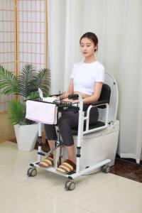 ישיבה-לעמוד הידראולי מתקפל סבלני מתכוונן העברת כיסא מעלית עזרה לקשישים ונכה ציוד בטיחות - Product Image 5