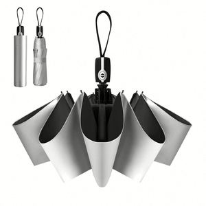 UV Protection Custom Sunny and Rainy Silver Coating Umbrella with Logo for Client <b>Gifts</b> Team Building Welcome <b>Gifts</b> - Product Image 1