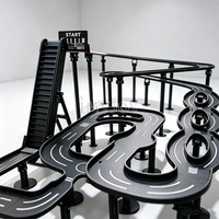 Jeu de simulation automobile personnalisé avec circuit de course à billes en métal, labyrinthe d'obstacles et plateau de rallye pour compétition de flipper à billes