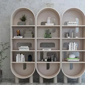 Estantería de madera pequeña para libros, mueble multifuncional con diseño creativo para el hogar