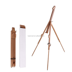 Chevalet de table triangulaire portable en bois de hêtre de grande taille, de haute qualité, écologique, naturel, taille personnalisable, FSC/SEDEX/BSCI - Product Image 2