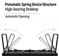 Table pliante d'extérieur robuste en acier au carbone et acier inoxydable, étanche, avec vérin hydraulique intégré, portable, pour camping, type IGT