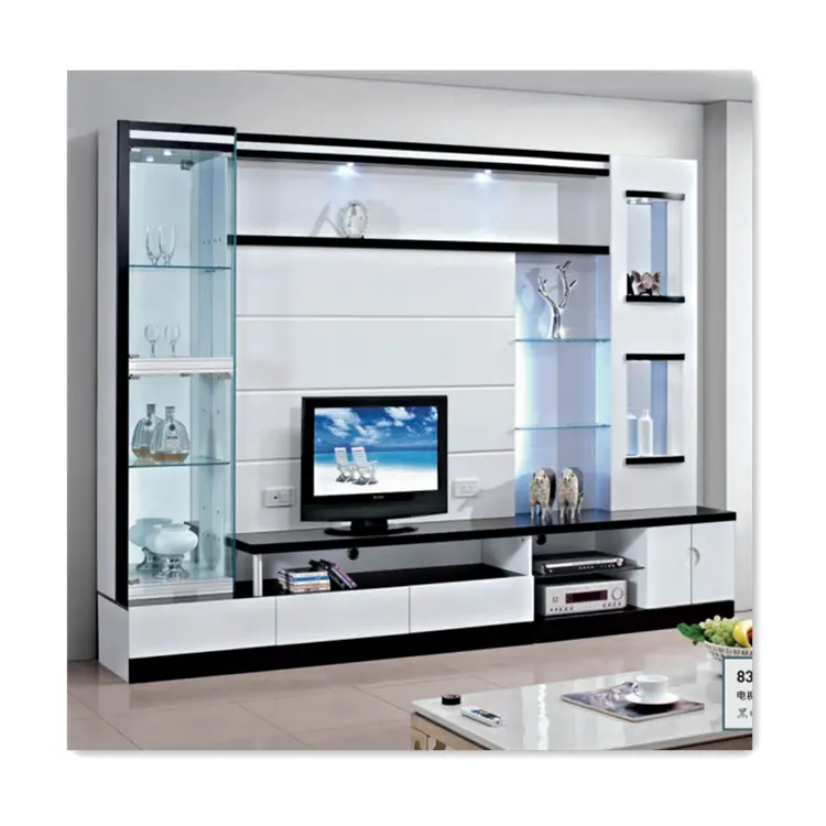 Moderne Tv Staan Woonkamer Meubels Hoge Kwaliteit Tv Stands Met Led Licht Mdf Tv Stand Kasten