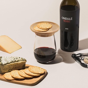 Wine Glass Charcuterie <b>Topper</b> Wooden Lid Coaster Reusable For Wine Serving - Product Image 1
