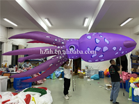 Costume gonflable de poulpe marin lumineux à LED pour défilé de carnaval