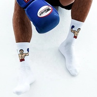 Chaussettes de sport athlétiques unisexes OEM de haute qualité, colorées, motif avion, avec logo sous le pied, pour la course printanière, en coton respirant