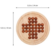 Jeu de société Solitaire en bois pour adultes et enfants, jeu de société familial