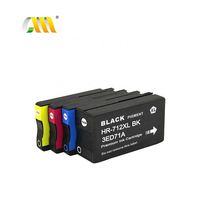 Cartucho de tinta para impresora de inyección de tinta, cartucho de tinta para impresora HP DesignJet T630 T250 T230 T210 712 remanufacturado 712XL