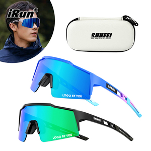 <span class=keywords><strong>IRun</strong></span> logotipo personalizado gafas para correr UV400 gafas de sol deportivas bicicleta de montaña montar carretera gafas de sol al aire libre ciclismo gafas de sol - Product Image 1