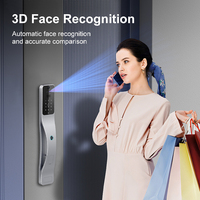 Cerradura Inteligente para Puerta con Reconocimiento Facial 3D para Hotel/Apartamento, WiFi, App, Huella Dactilar, Tarjeta RFID, Código, Sin Llave, Seguridad