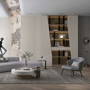 Meuble mural pour téléviseur LED de luxe, unité moderne, support de divertissement flottant, meuble de salon, centre en bois, 65 pouces et plus, appartement - Product Image 4