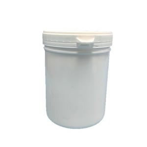 Conteneur en plastique HDPE de 1,5 L avec couvercle spiralé, baril d'emballage chimique, blanc, cylindrique, calibre 120 mm - Product Image 2