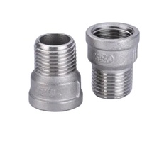 3/4 npt mâle à 3/4 bsp femelle tee plug union filetage mâle avec filetage femelle valve coude raccord de tuyau en acier inoxydable