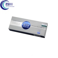 Caja de Regalo de Papel Plegable Portátil Premium con Logotipo en Lámina Dorada Personalizada para Frascos, Botellas, Lápiz Labial o Perfume