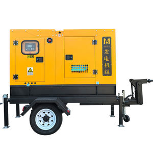 Generatori Diesel 25KVA 30KVA 40KVA 50KVA 100KVA 150KVA 200KVA 250KVA con Cummins Generatori Diesel Silenziosi Mobili su Rimorchio - Product Image 1