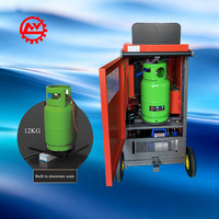 Machine de recharge de climatisation entièrement automatique pour systèmes uniques R1234yf et R134a, avec services de recyclage, récupération et rinçage de réfrigérant