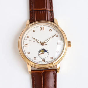 Classic Moon Phase Aesthetic Sapphire Crystal Automatic Mechanical <b>Watch</b> Stainless Steel <b>Case</b> Genuine Leather Strap 10 Bar <b>Watch</b> - Product Image 3