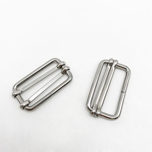 उच्च गुणवत्ता वाले स्टेनलेस स्टील 304 डबल ग्लाइड स्लाइडर बकसुआ धातु समायोजन अकवार सीट बेल्ट लगा लो बद्धी का समायोजन बकसुआ - Product Image 3