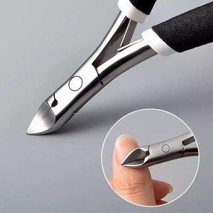 Stainless Steel Cuticle Clippers Round Handle Anti Slip For Nail Care Home Use - Product Image 4