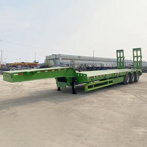 Fengniao Heavy Duty 3/4 Axle Lowbed Lowboy Semi <b>Trailer</b> 1-2 Ton Payload 12.5x2.5x1.5m Shandong Origin - Product Image 1
