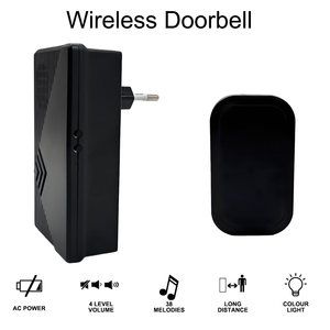 <span class=keywords><strong>Sonnette</strong></span> <span class=keywords><strong>sans</strong></span> <span class=keywords><strong>fil</strong></span> moderne étanche <span class=keywords><strong>sans</strong></span> perçage, <span class=keywords><strong>sonnette</strong></span> à <span class=keywords><strong>piles</strong></span> avec volume élevé pour la maison <span class=keywords><strong>et</strong></span> la villa - Product Image 4