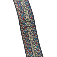 Ruban jacquard rétro tournesol 4 cm, style chevrons, accessoires de dentelle faits main pour le bricolage, pour textiles de maison, fenêtres, vêtements, sacs, chaussures