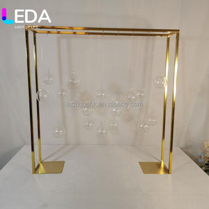 LEDA Artículos para Fiestas, Decoración de Mesa para Bodas, Exhibidores de Flores de Metal y Acrílico Transparente, Centro de Mesa - Product Image 2