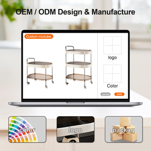 Nhựa Xe Đẩy Hiện Đại Sofa Bên Bảng Có Thể Tháo Rời Bàn Cà Phê Hộ Gia Đình Phòng Khách Bên Tủ Lưu Trữ Giá Giỏ Hàng - Product Image 5