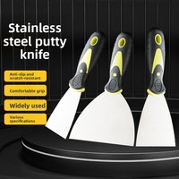 Couteau à mastic personnalisable avec lame de 2 à 4 pouces pour le décapage, le nettoyage et le plâtrage des murs