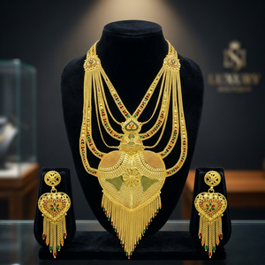 Collares Largos Rani Haar de Latón Chapado en Oro de 14K, 18K y 24K, Diseño Turco Tradicional, Joyería Rellena de Oro, Oro Joyería - Product Image 4